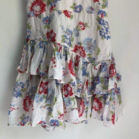 LoveShackFancy size 10 Marion Ruffled Floral Print Mini Dress - Picture 5 of 10